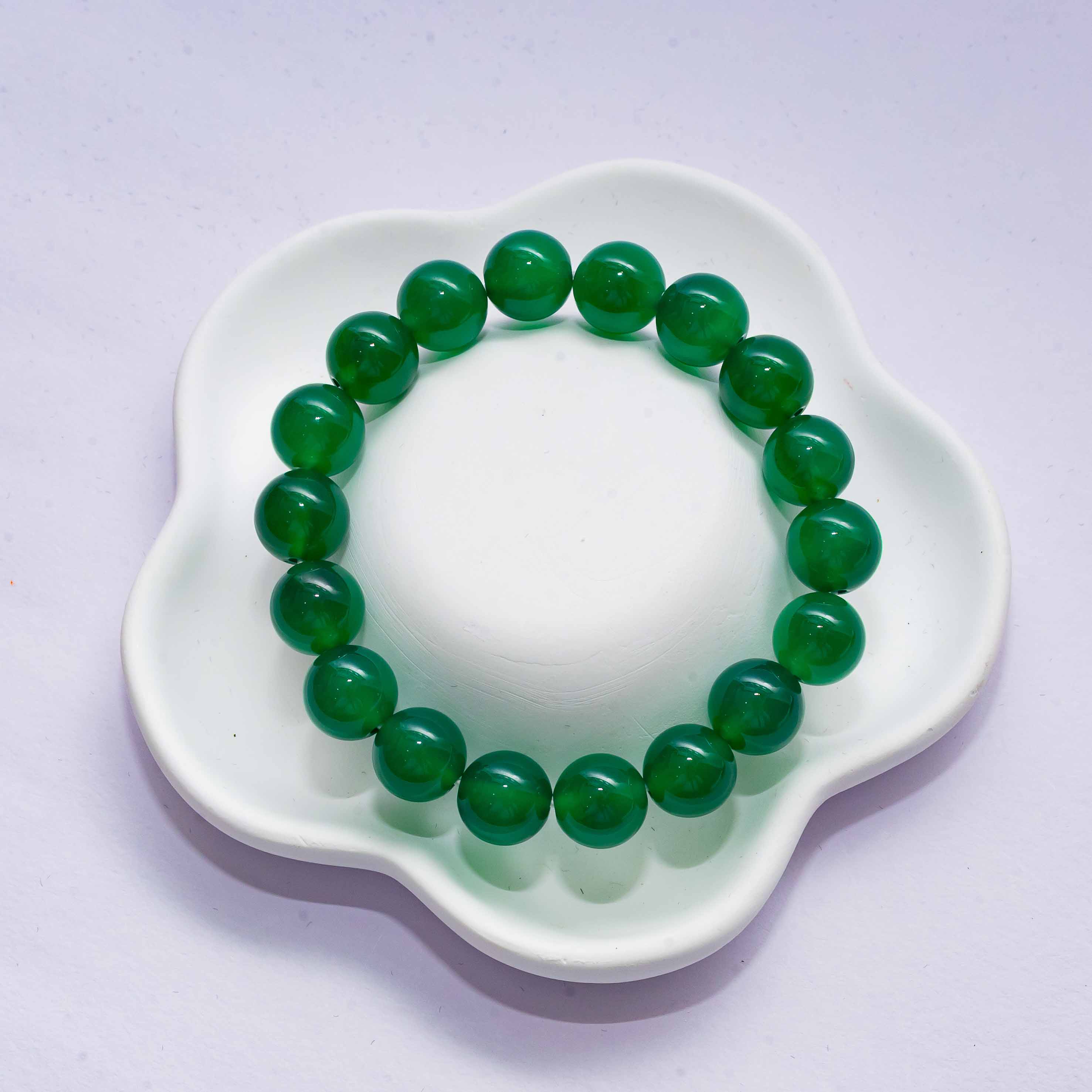 Dark Green Agate Bracelet