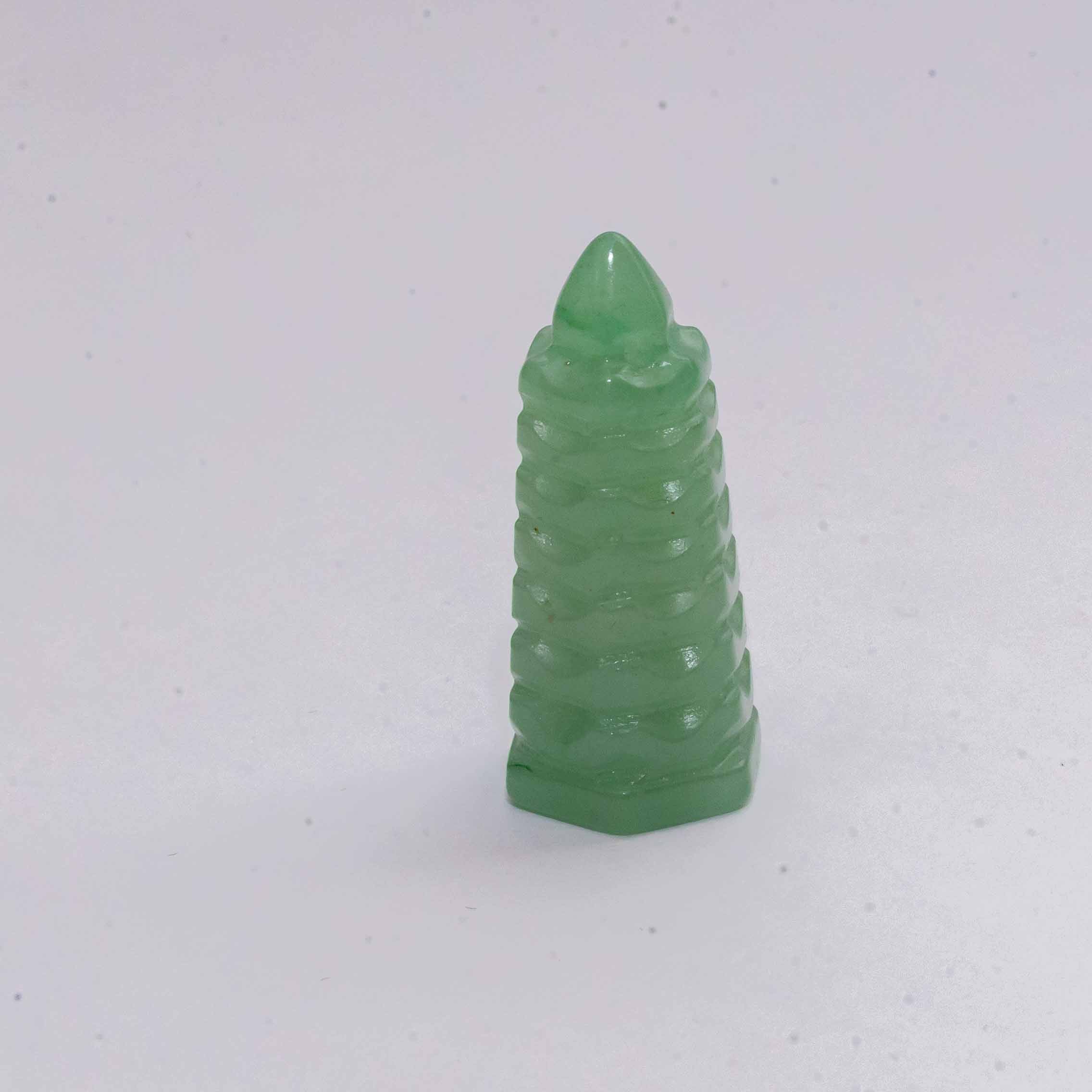 Green Aventurine Pagoda with Pen
