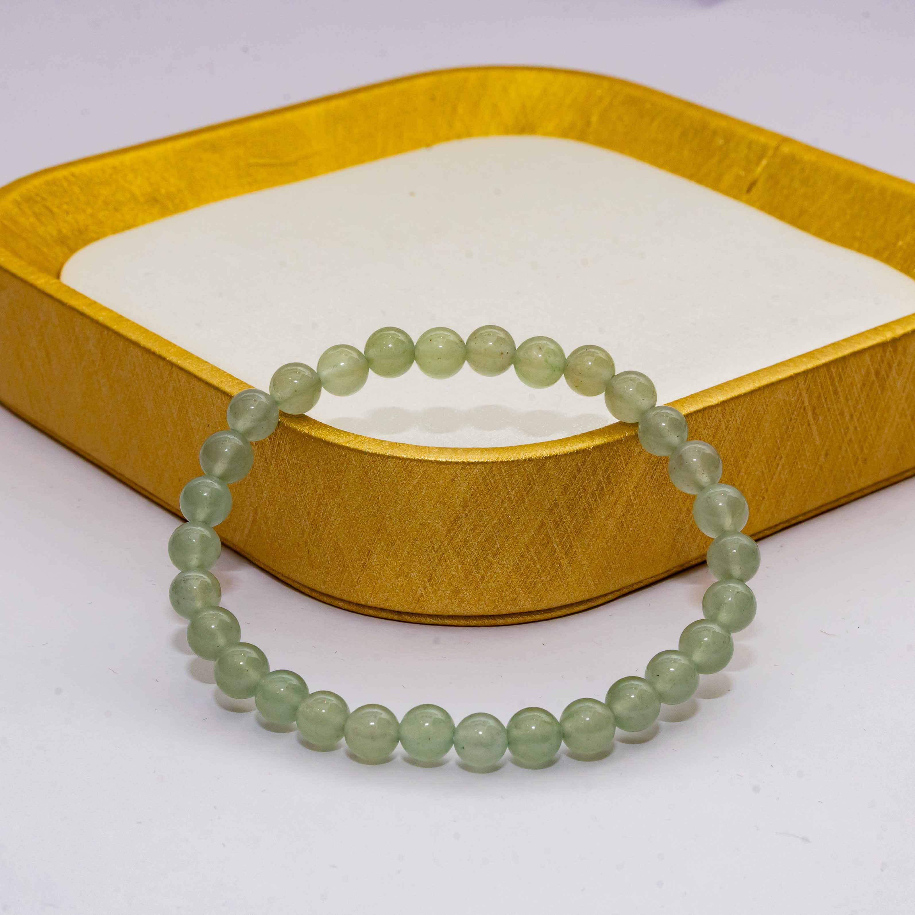 Green Grey Agate Bracelet