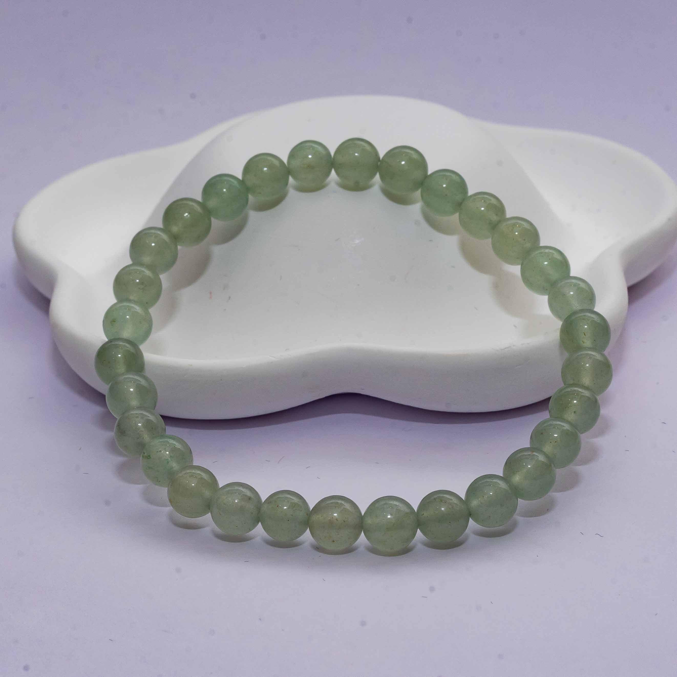 Green Grey Agate Bracelet