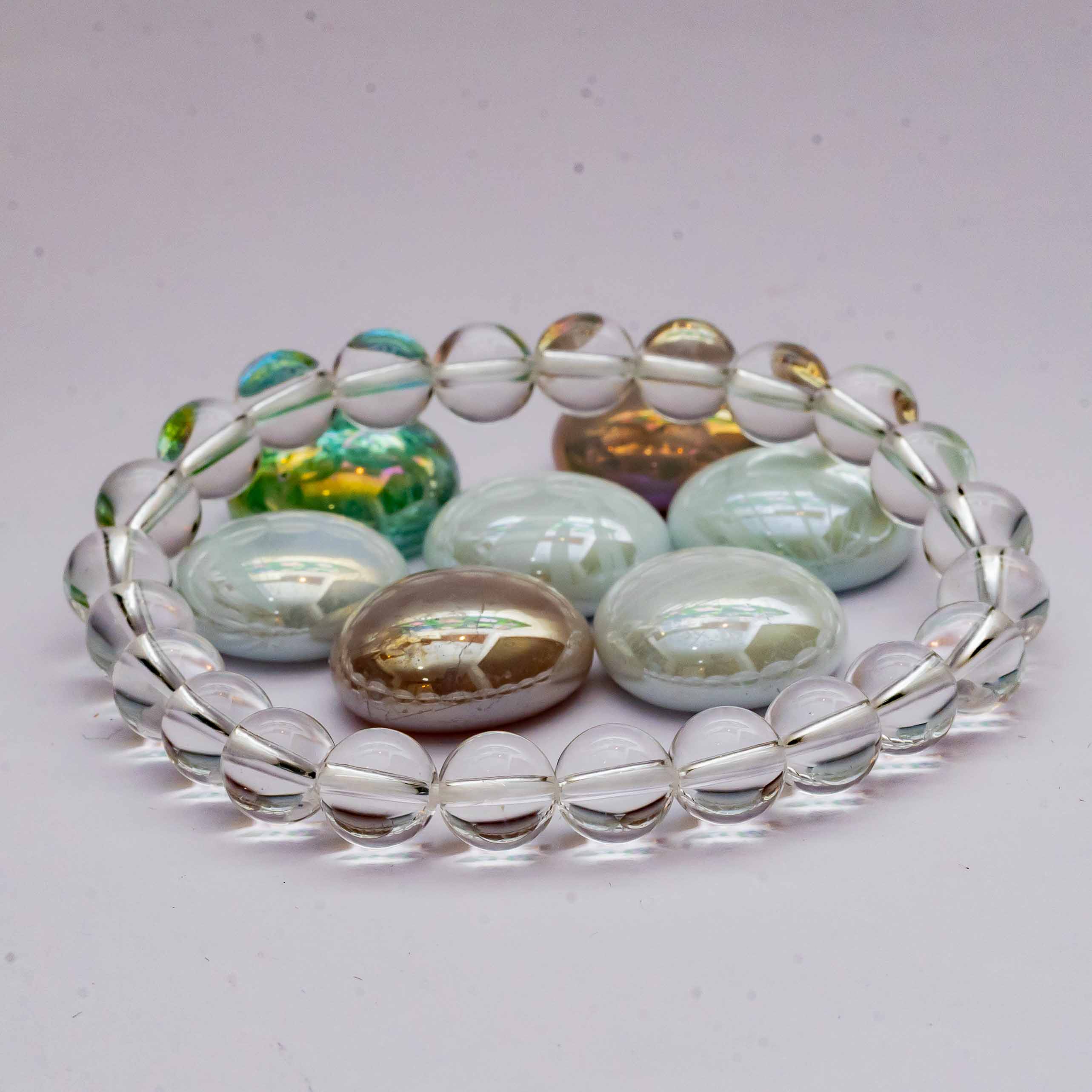 Clear Glass Bracelet