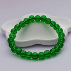Dark Green Glass Bracelet