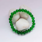Dark Green Glass Bracelet