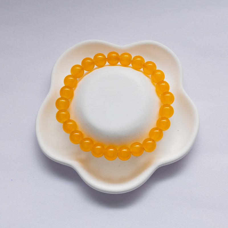 Golden Yellow Glass Bracelet