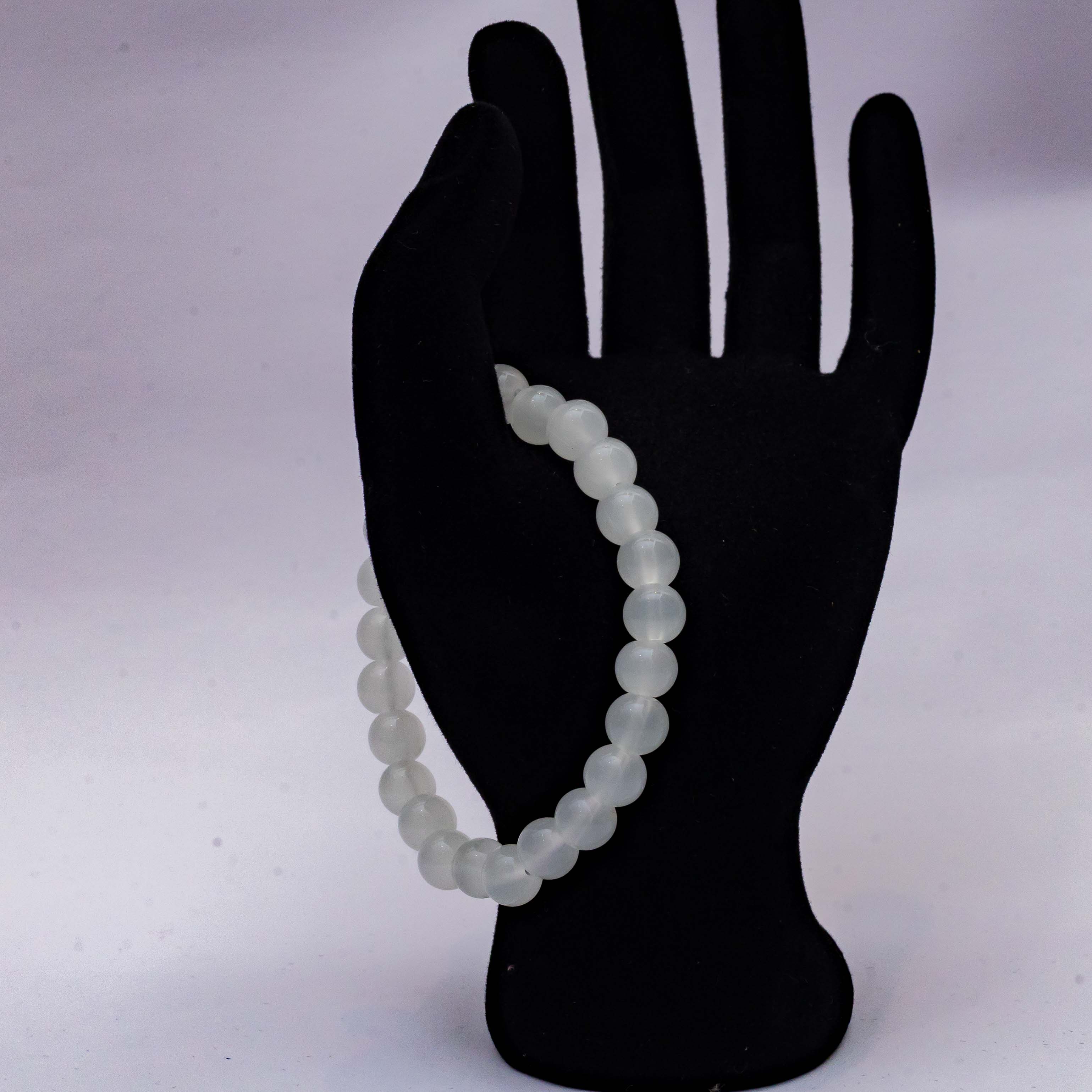 White Glass Bracelet