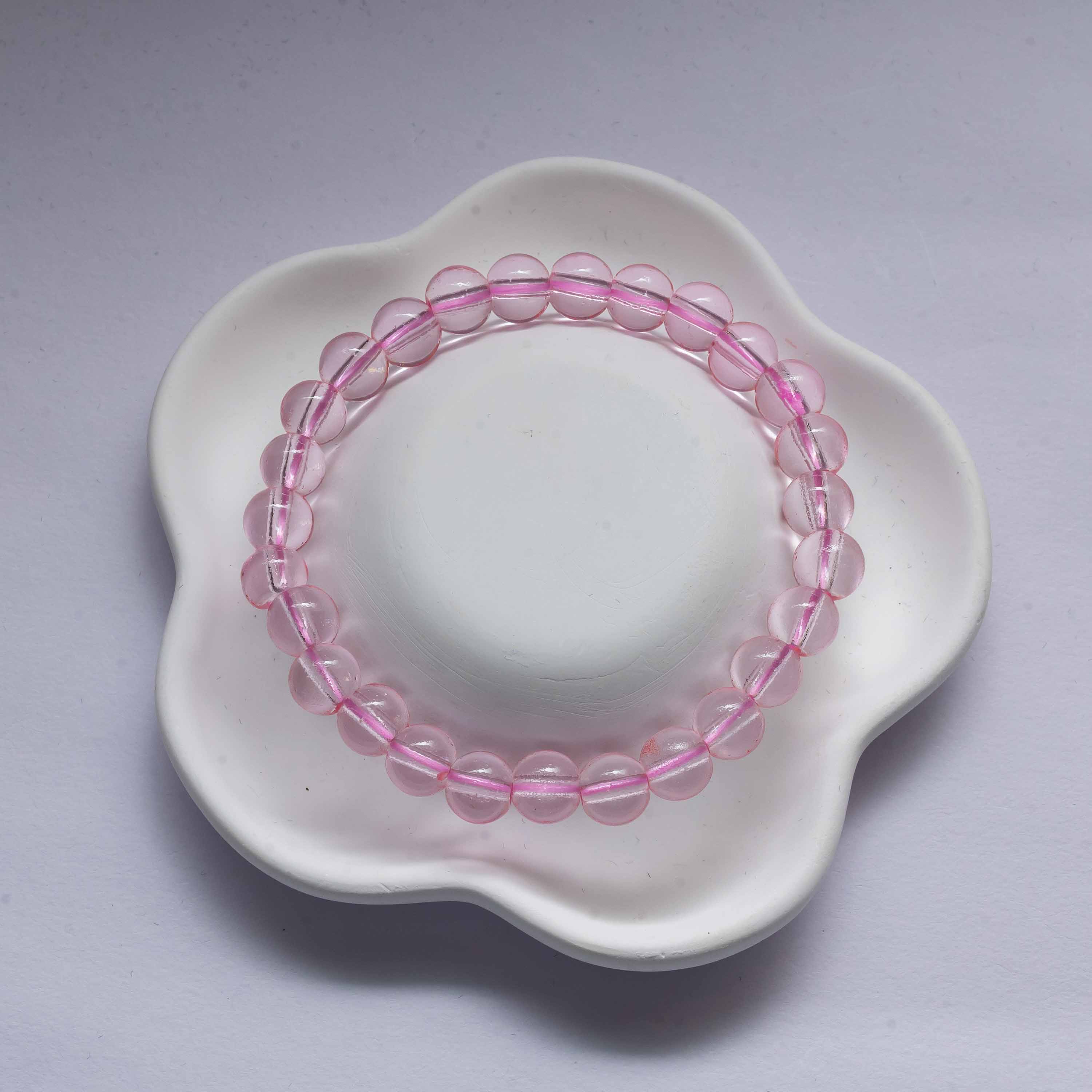 Pink Glass Bracelet