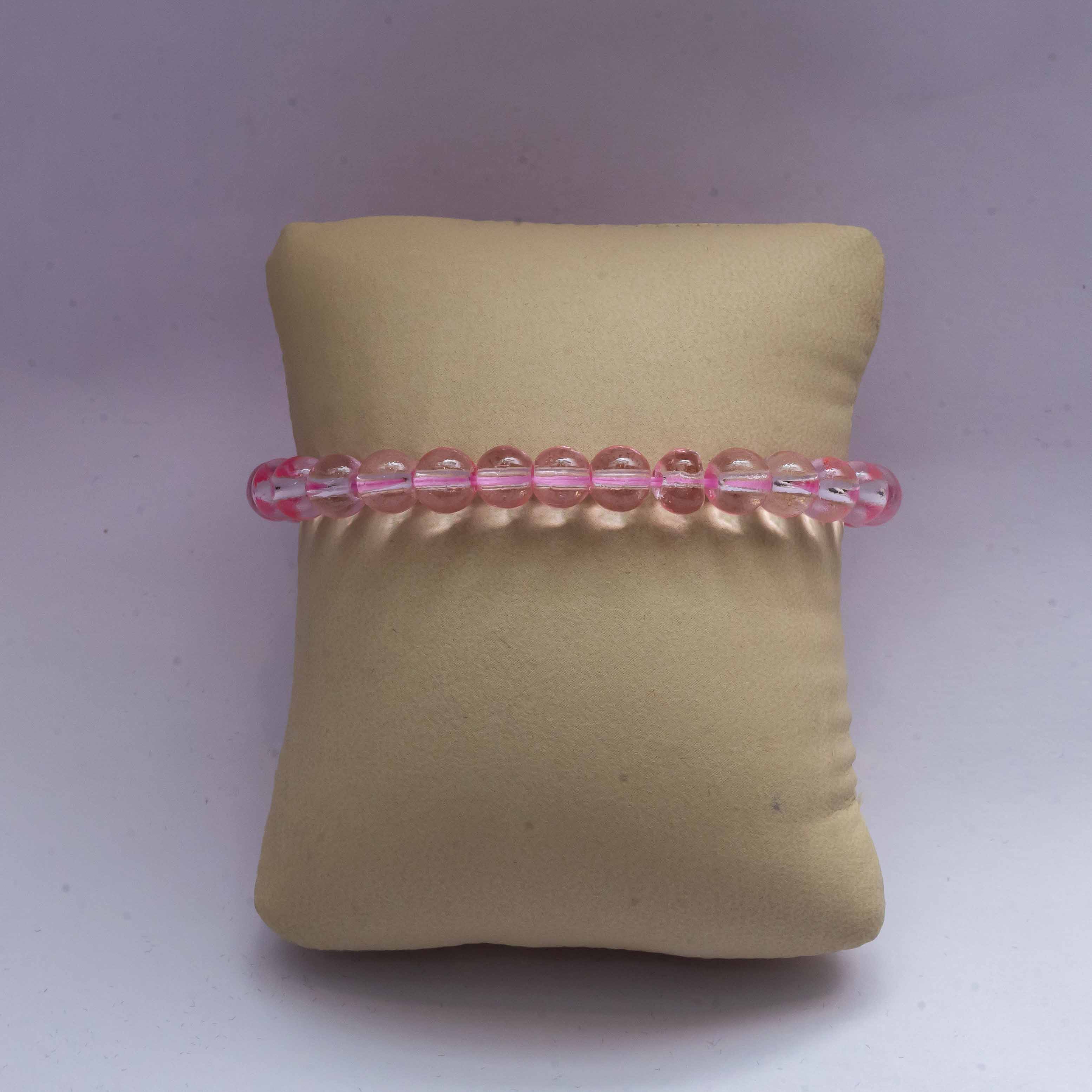 Pink Glass Bracelet