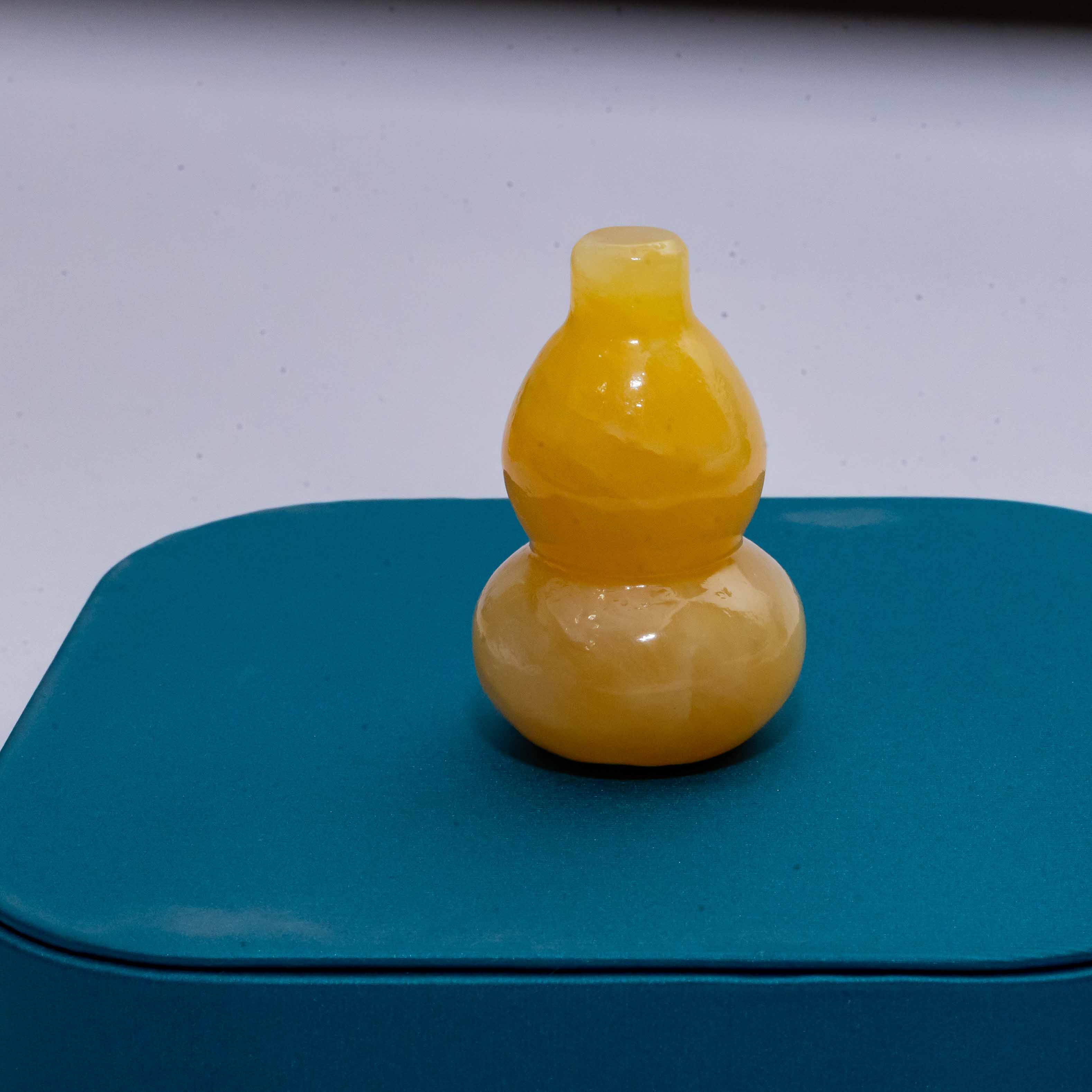 Yellow Jade Wu Lou Charm Secondary image