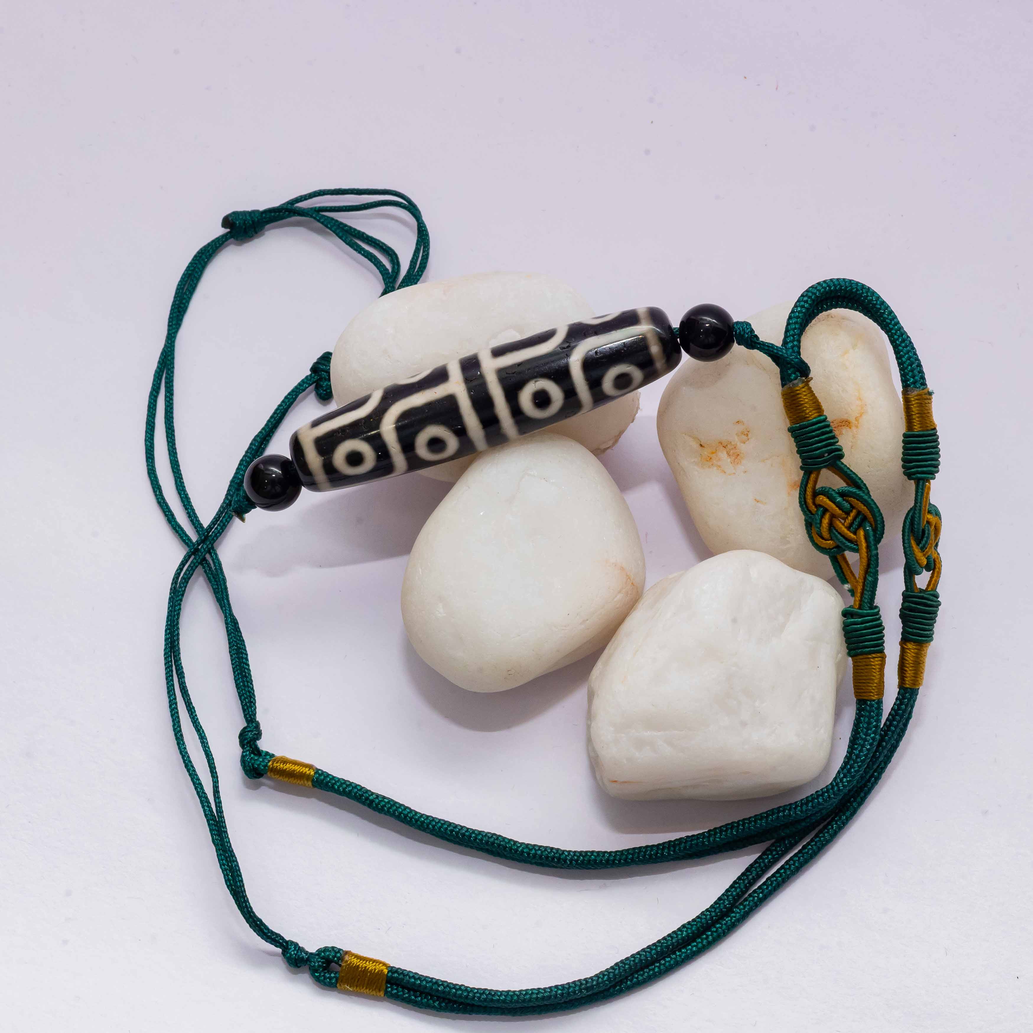Green and Gold Dizi Beads Strings Secondary image