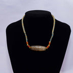 Blue And Beige Dizi Beads