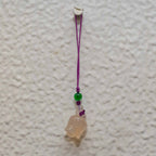 White Agate Tulip Charm