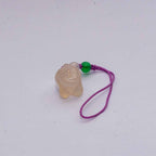 White Agate Tulip Charm