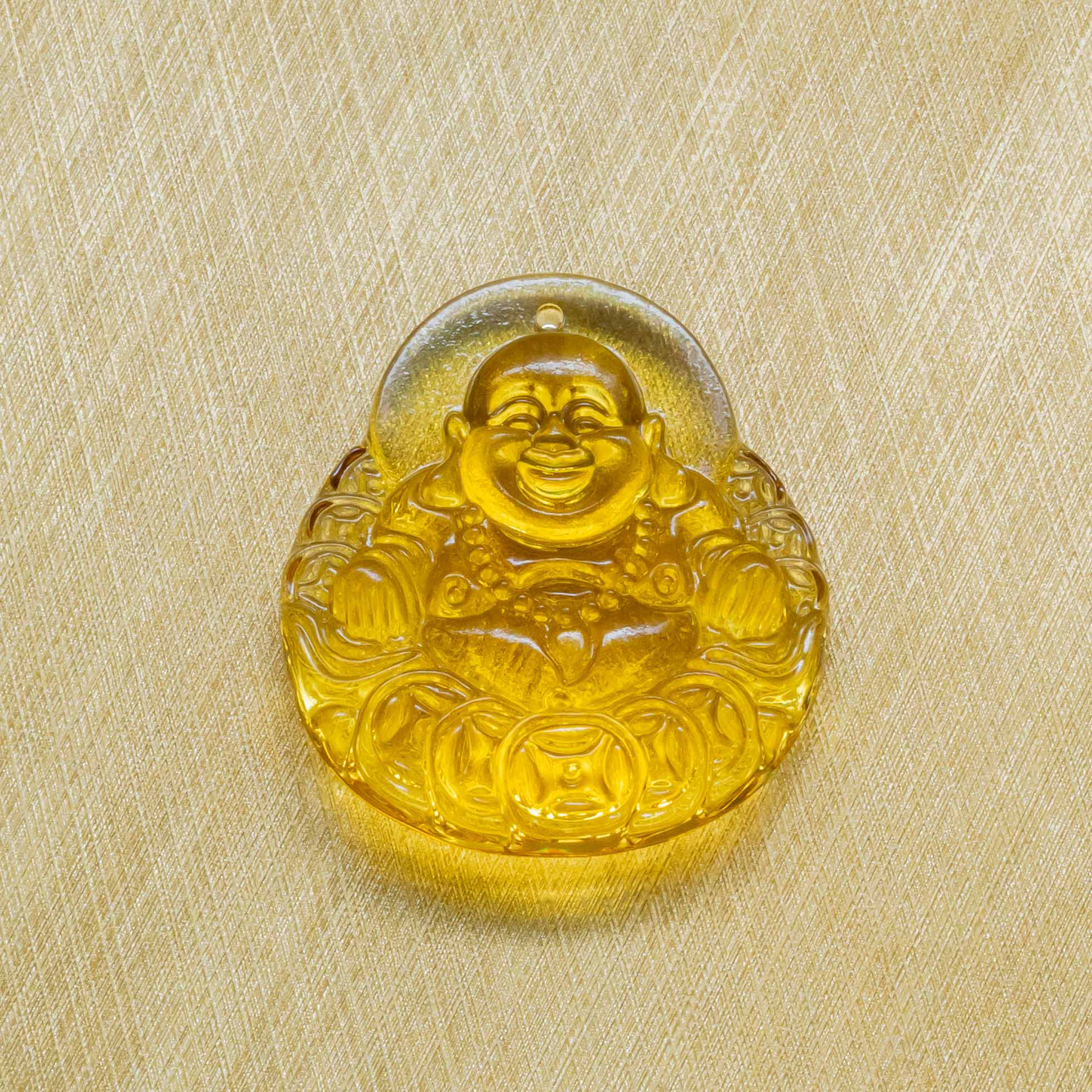 Yellow Pocket Laughing Buddha Main image