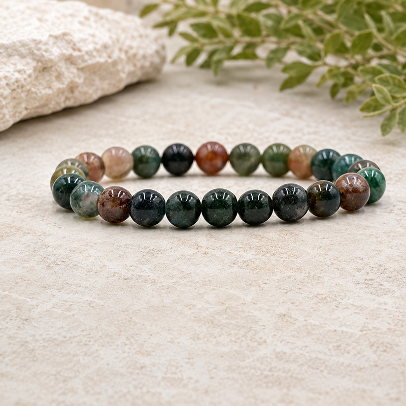 Indian Agate Crystal Bracelet