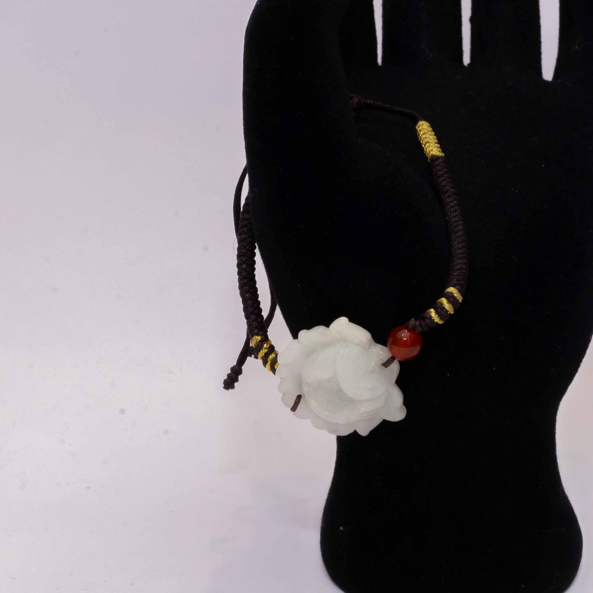 Jade Lotus Bracelet