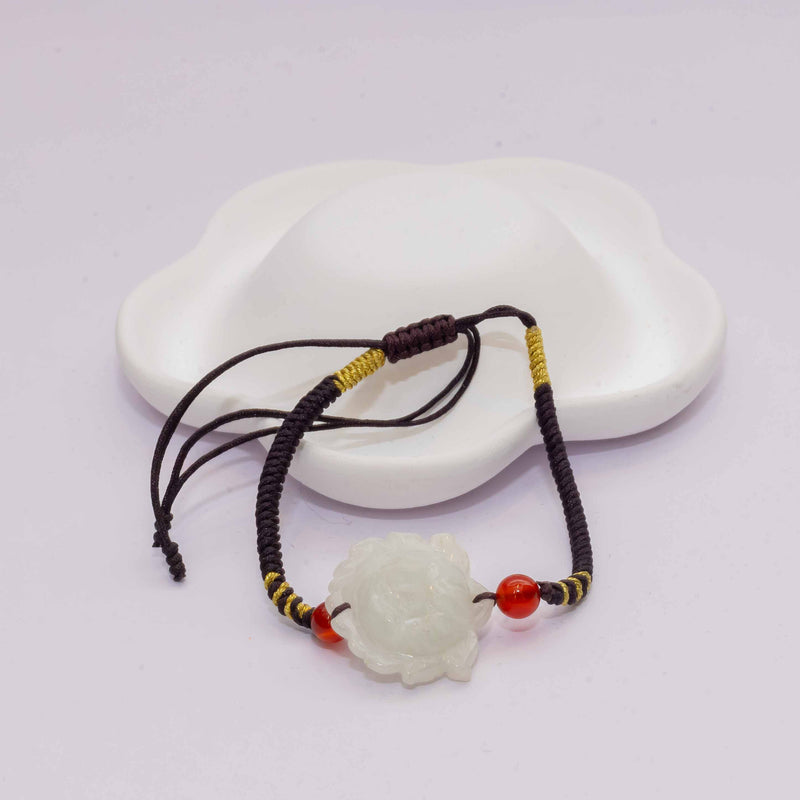 Jade Lotus Bracelet