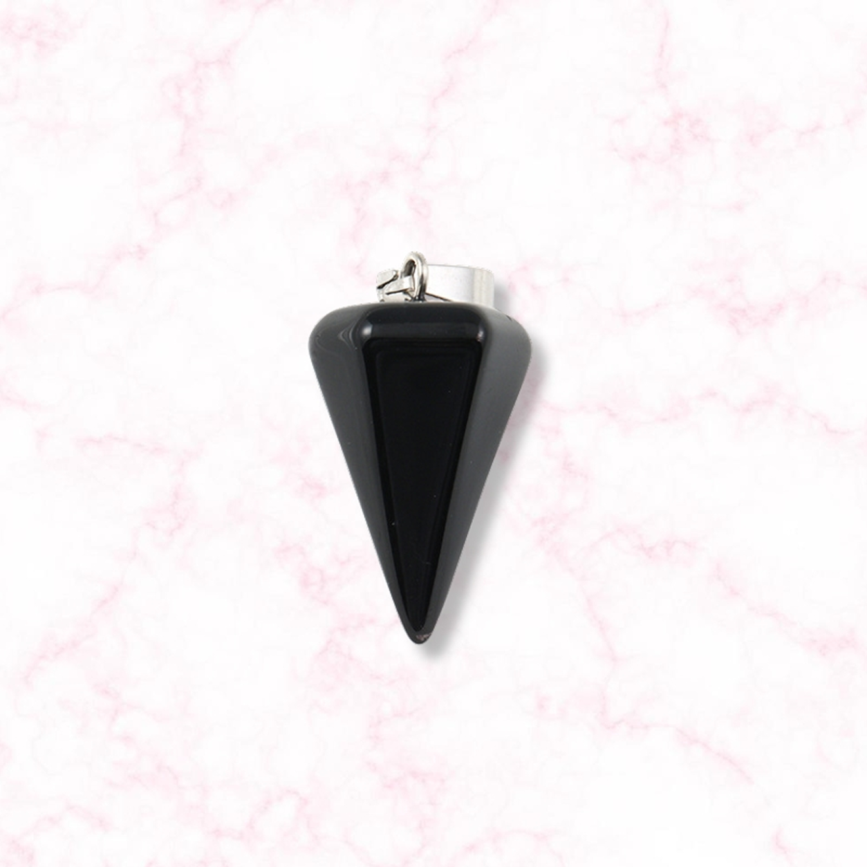 Obsidian Hexagon Prism Pendant Main image