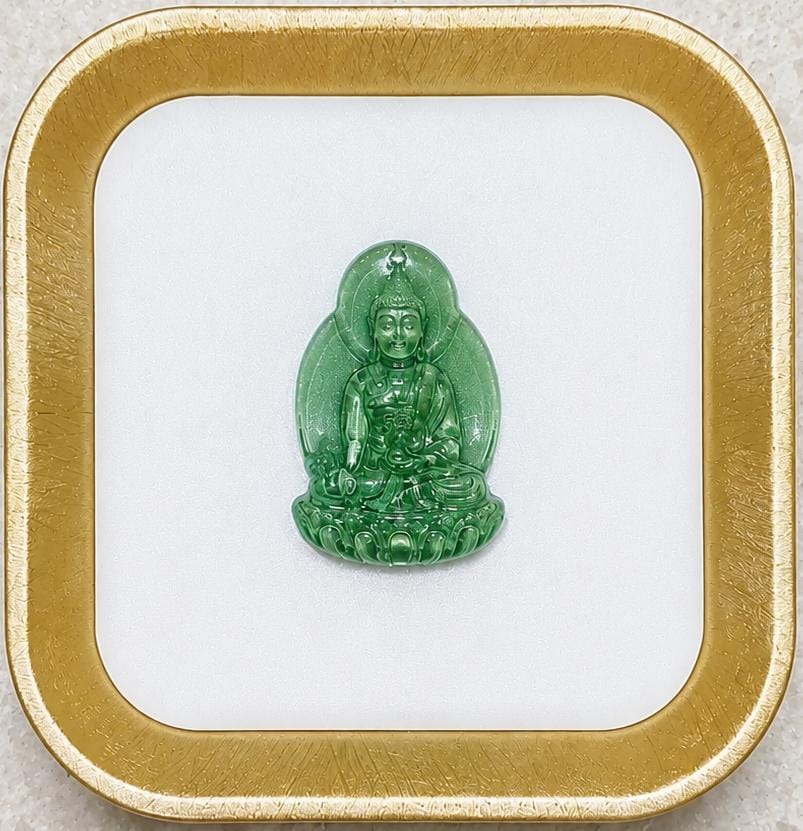 Transparent Green Buddha