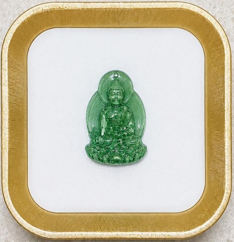 Transparent Green Buddha
