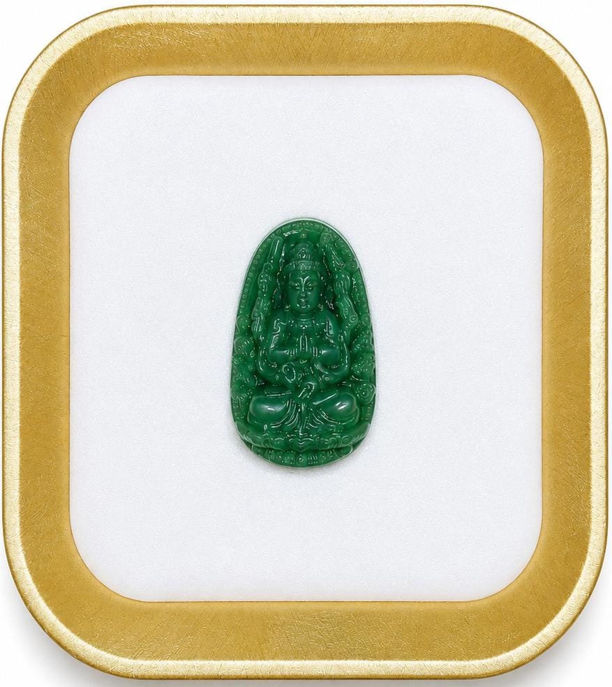 Transparent Green Kuan Yin Main image