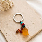 Golden Tulip Agate Blessing Charm