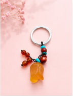 Golden Tulip Agate Blessing Charm